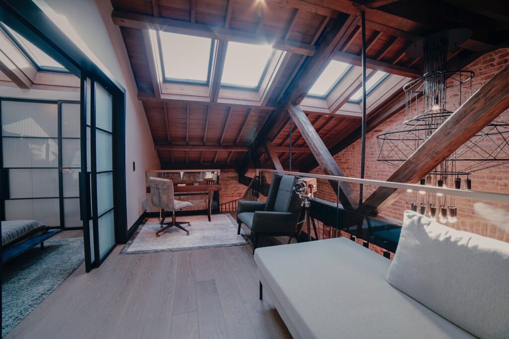 Studio apartment in the attic