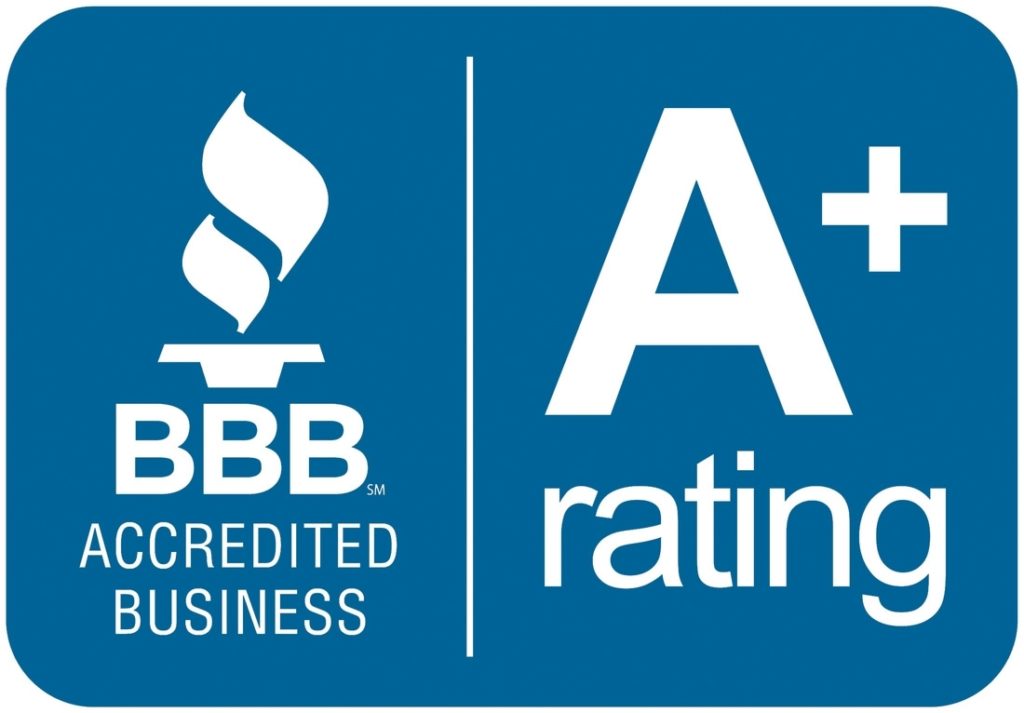 BBB Accredited Business with an A+ rating