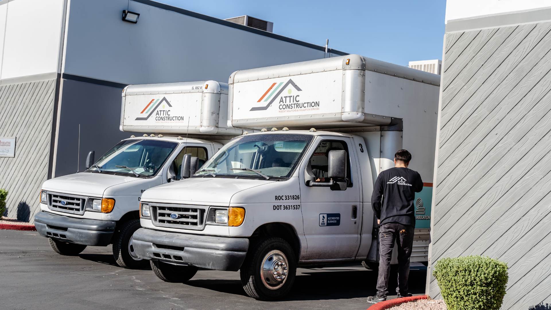 attic construction trucks