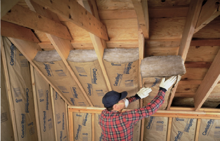 attic insulation installation image